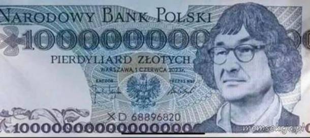Banknot pierdyliard zotych z Morawieckim. Memy. Mateusz  Morawiecki